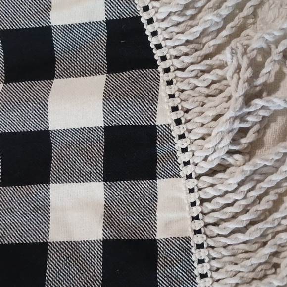 Gorgeous! Gardners Eden🌲Tree Skirt ⚜️ Buffalo Plaid Rope Fringe 🎄 Decor - Picture 14 of 15